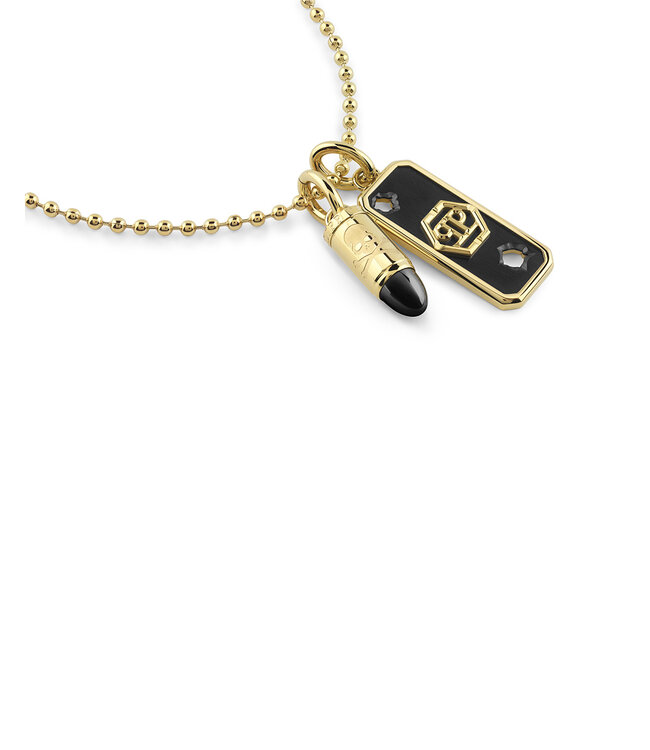 Philipp Plein  PJGGA03NU Lange Halskette Plein Bullet Bicolor