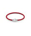 Philipp Plein  PJ0AA21BL Armband Plein Tag Edelstahl Leder Rot Grösse L