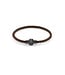 Philipp Plein  PJ0AA22BL Armband Plein Tag Gunmetal Leder Braun Grösse L