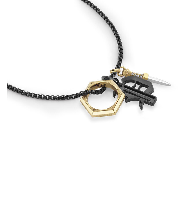 Philipp Plein  PJHGA02NU Lange Halskette Plein Valentine Bicolor