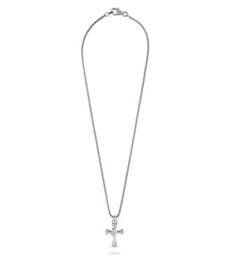 Philipp Plein  PJHGA06NU Lange Halskette Plein Valentine Kreuz Edelstahl