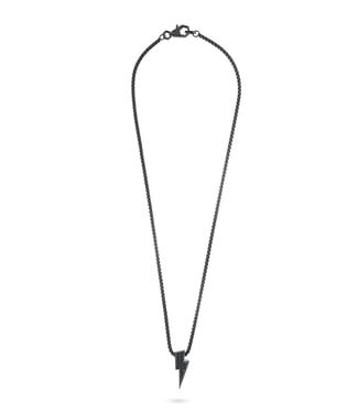 Philipp Plein  PJHGA07NU Lange Halskette Plein Valentine Blitz Schwarz