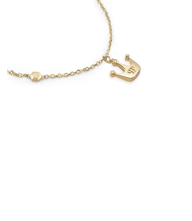 Philipp Plein  PJHGA10NU Lange Halskette Plein Valentine Krone Gold