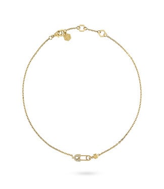 Philipp Plein  PJKGA07NU Halskette Plein Safety Pin Gold
