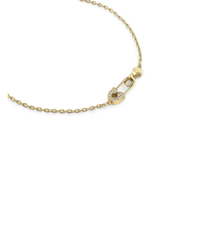 Philipp Plein  PJKGA07NU Halskette Plein Safety Pin Gold