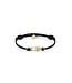 Philipp Plein  PJKGA08BU Freundschaftsarmband Plein Safety Pin Gold Kordel Schwarz
