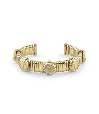 Philipp Plein  PJ7GA01BU Armreif $nake Hexagon Tubogas Gold