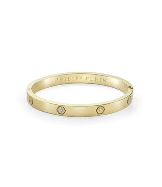 Philipp Plein  PJ1EA31BM Armreif Plein Cuff Gold mit Kristallen Grösse M