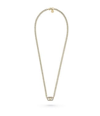 Philipp Plein  PJ1AA35NU Halskette Plein Lettering Gold mit Kristallen