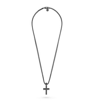 Philipp Plein  PJ5GA04NU Halskette Plein Crucifix Kreuz Schwarz
