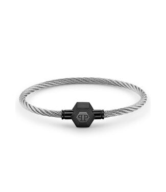 Philipp Plein  PJ6GA04BL Armband Plein Enigma Edelstahlseil Grösse L