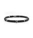 Philipp Plein  PJNEA14BU Armband Plein Beads Gunmetal mit schwarzen Perlen