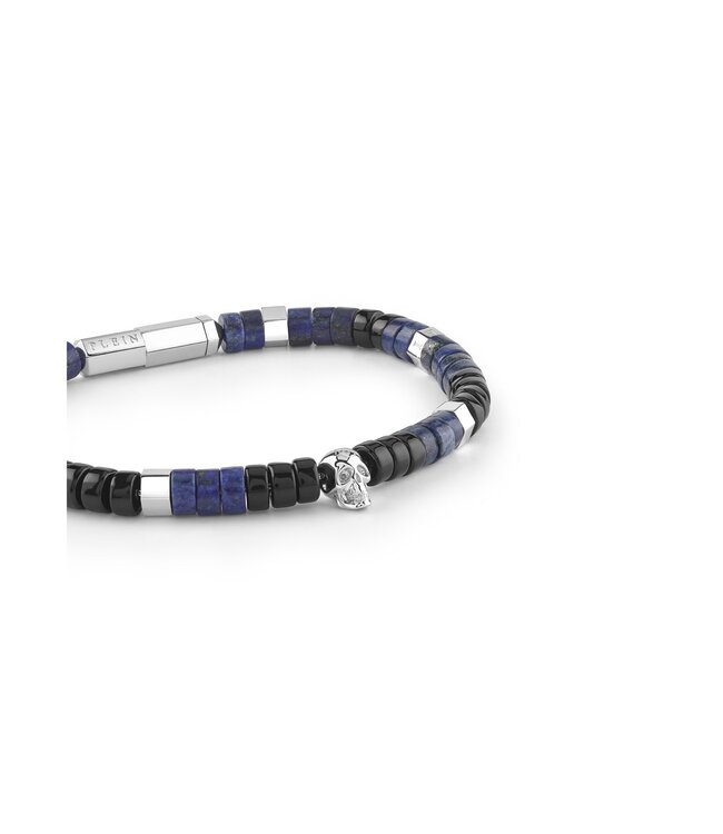 Philipp Plein  PJNEA13BU Armband Plein Beads Edelstahl mit blauen Perlen