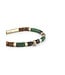 Philipp Plein  PJNEA16BU Armband Plein Beads Gold mit grünen Perlen