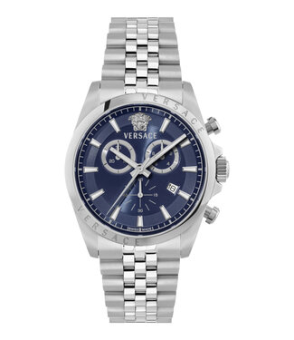 Versace  VEKYA0326 Herrenuhr Chronograph Blau Edelstahl
