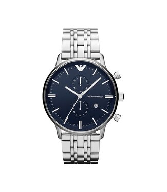 Emporio Armani  Classic AR1648 Herrenuhr Blau Edelstahl
