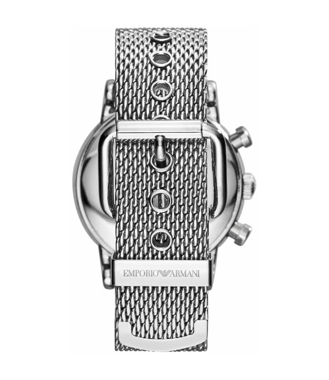 Emporio Armani   Luigi Chronograph AR1808 Herrenuhr Schwarz Milanaise