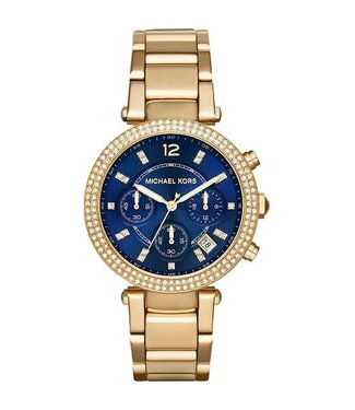 Michael Kors  Parker MK6262 Damenuhr Chronograph Blau Edelstahl