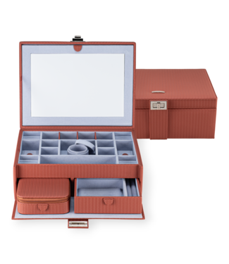 Windrose  803954.03 Schmuckkoffer L Corbello Terrakotta 28 × 11,5 cm