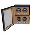Windrose  Uhrenbeweger Ambiance für 4 Uhren Schwarz, innen Velour beige 30 × 35 cm