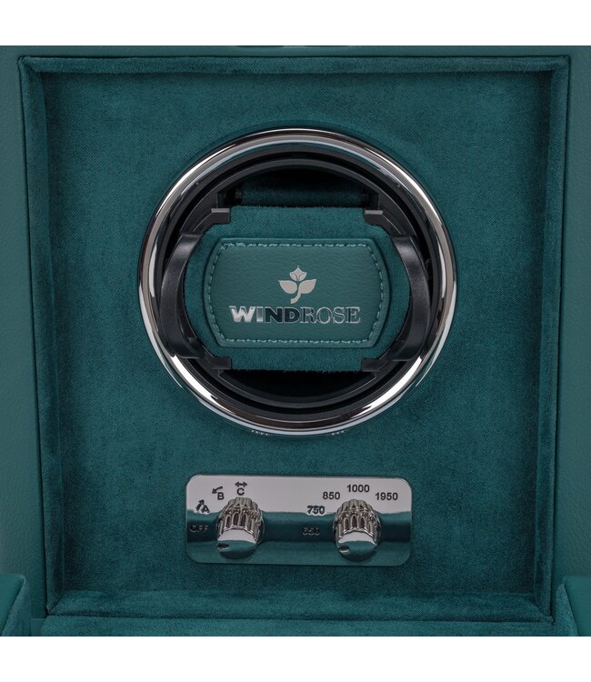 Windrose  Uhrenbeweger Noblesse für 1 Uhr Petrol 17,6 × 18,5 cm