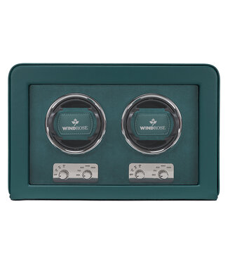 Windrose  Uhrenbeweger Noblesse für 2 Uhren Petrol 28,6 × 18,5 cm