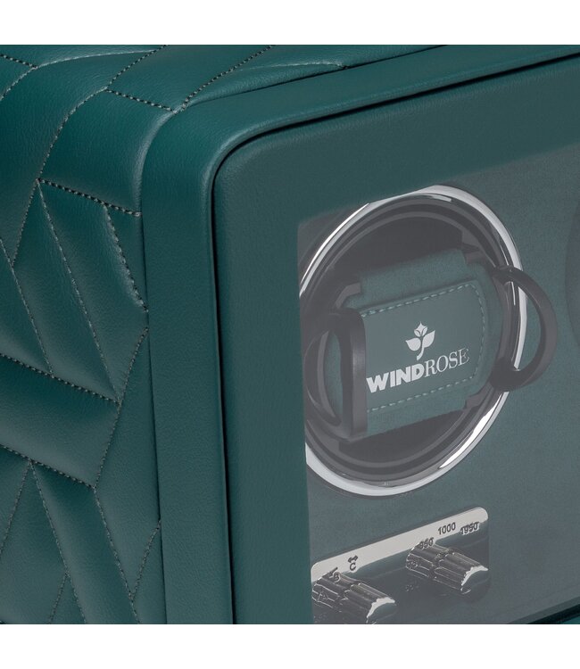 Windrose  Uhrenbeweger Noblesse für 3 Uhren Petrol 39,6 × 18,5 cm