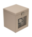 Windrose  Uhrenbeweger Luxora für 1 Uhr Beige/Silber mit Zusatzfach 19,7 × 23,2 cm