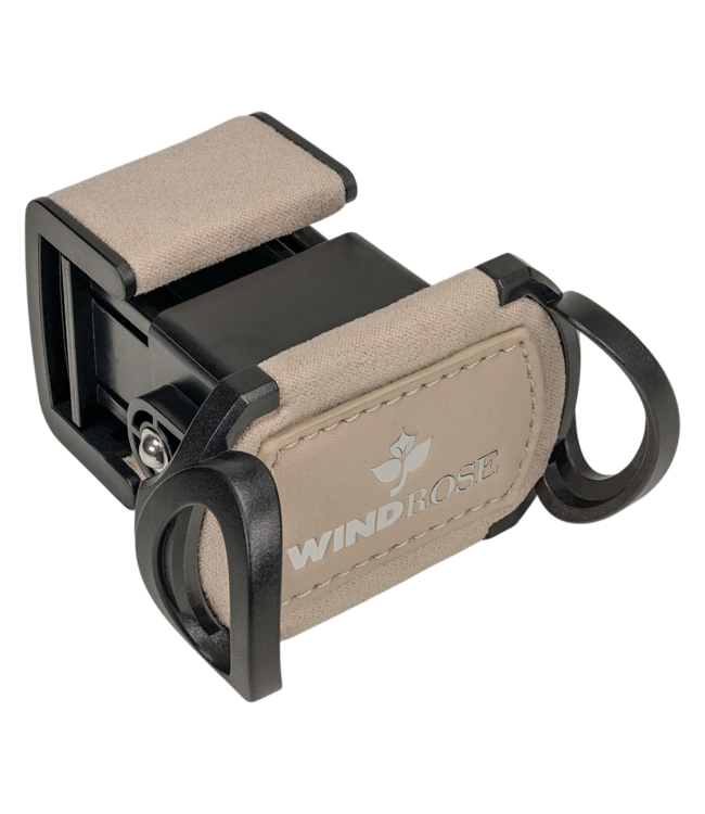 Windrose  Uhrenbeweger Luxora für 1 Uhr Beige/Silber mit Zusatzfach 19,7 × 23,2 cm