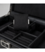 Windrose  Uhrenbeweger Luxora für 2 Uhren Schwarz/Silber mit Zusatzfach 33,7 × 23,2 cm