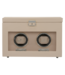 Windrose  Uhrenbeweger Luxora für 2 Uhren Beige/Silber mit Zusatzfach 33,7 × 23,2 cm