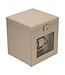 Windrose  Uhrenbeweger Luxora für 1 Uhr Beige/Gold mit Zusatzfach 19,7 × 23,2 cm