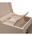 Windrose  Uhrenbeweger Luxora für 1 Uhr Beige/Gold mit Zusatzfach 19,7 × 23,2 cm