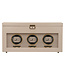 Windrose  Uhrenbeweger Luxora für 3 Uhren Beige/Gold mit Zusatzfach 45,7 × 23,2 cm