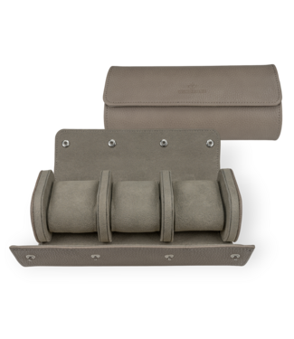 Windrose  Reise-Uhrenetui (3 Uhren) Beige Tempora 22 × 10 cm