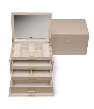 Windrose  Schmuckkoffer XL Luxora Beige 29 × 19,5 cm