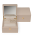 Windrose  Schmuckkoffer mit 2 herausnehmbaren Einsätzen Beige Luxora 20 × 12,5 cm
