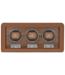 Windrose  Uhrenbeweger Noblesse für 3 Uhren Braun 39,6 × 18,5 cm