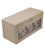 Windrose  Uhrenbeweger Luxora für 3 Uhren Beige/Silber mit Zusatzfach 45,7 × 23,2 cm