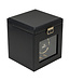 Windrose  Uhrenbeweger Luxora für 1 Uhr Schwarz/Gold mit Zusatzfach 19,7 × 23,2 cm