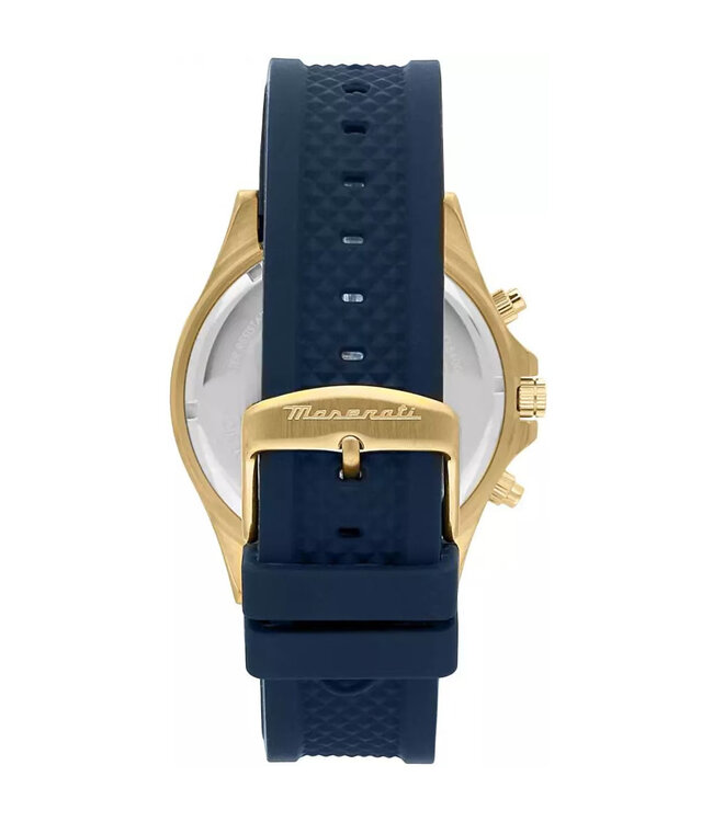 Maserati  Sfida Chronograph R8871640004 Herrenuhr Blau Silikon