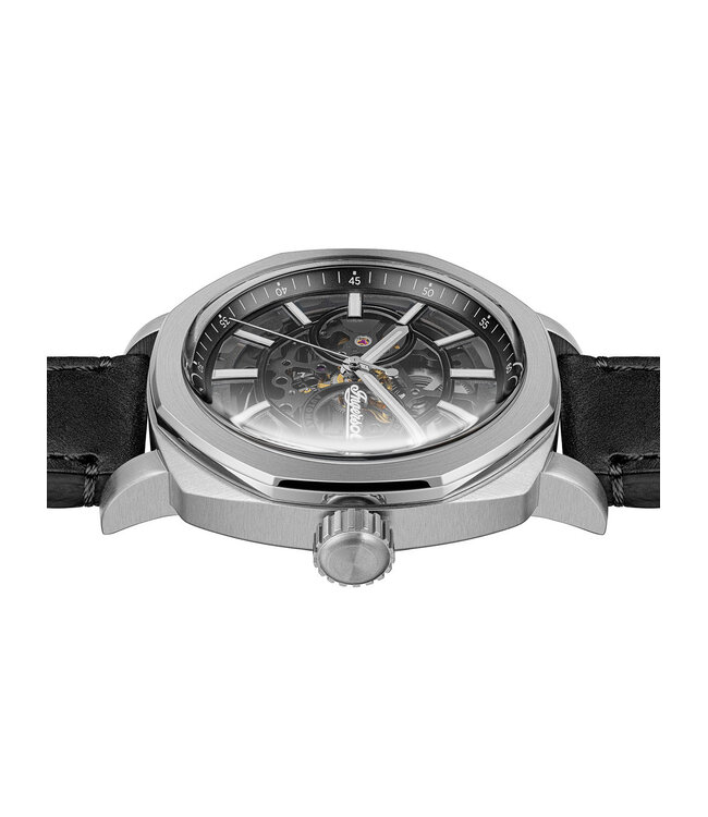 Ingersoll Outrider Herrenuhr Schwarz Kalbsleder I16401