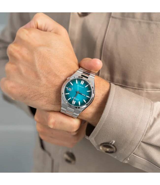 Citizen   Tsuyosa NJ0151-88X Herrenuhr Automatik Türkis Edelstahl