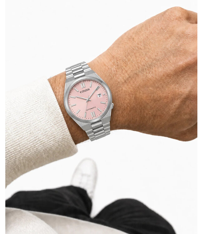 Citizen  Tsuyosa NJ0158-89X Herrenuhr Automatik Rosa Edelstahl
