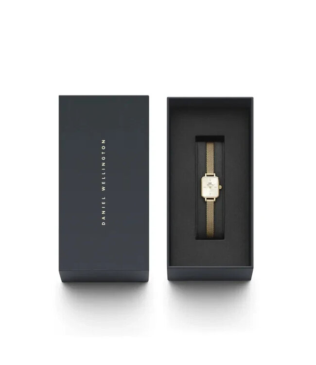 Daniel Wellington   Quadro Mini DW00100656 Damenuhr Champagner Edelstahl Gold
