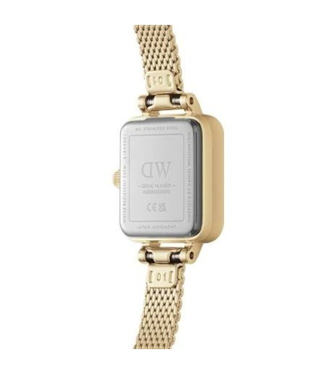 Daniel Wellington   Quadro Mini DW00100656 Damenuhr Champagner Edelstahl Gold
