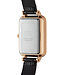 Daniel Wellington   Quadro Pressed Ashfield DW00100433 Damenuhr Schwarz Leder Roségold