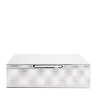 Wolf 1834 Uhren- und Schmuckbox Medium Silver für 2 Uhren Silber, Versilbertes Eisen 25 × 20 cm