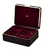 Wolf 1834 Schmuckkasten Bella Mittel Bordeaux, recycelte Materialien 27,9 × 20,3 cm