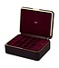 Wolf 1834 Schmuckkasten Bella Gross Bordeaux, recycelte Materialien 31,8 × 24,1 cm